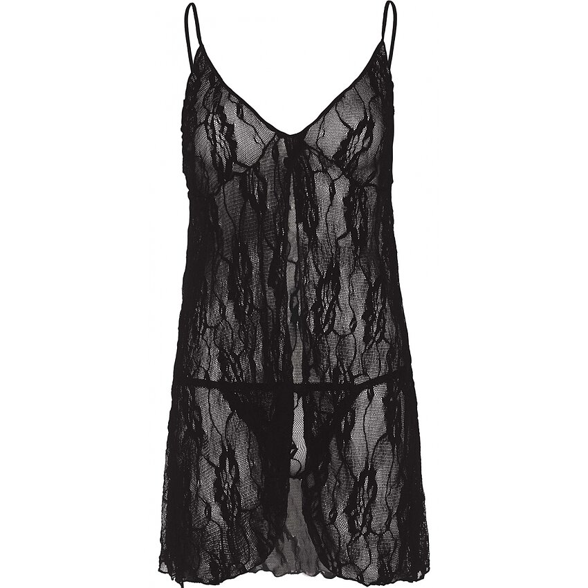 Babydoll Leg Avenue Kamiyah Negru