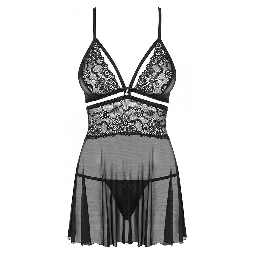 Babydoll Obsessive 838-BAB Negru