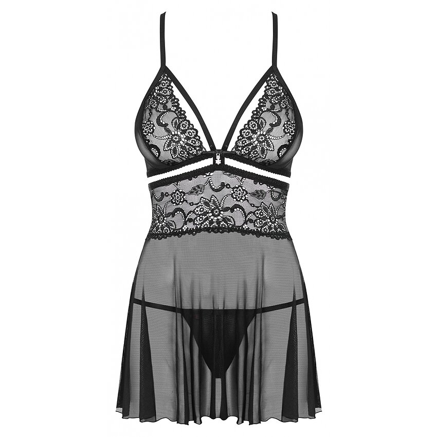 Babydoll Obsessive 838-BAB Negru