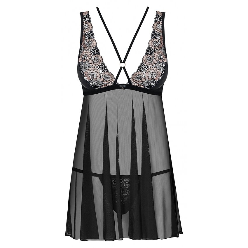 Babydoll Obsessive 873-BAB Negru