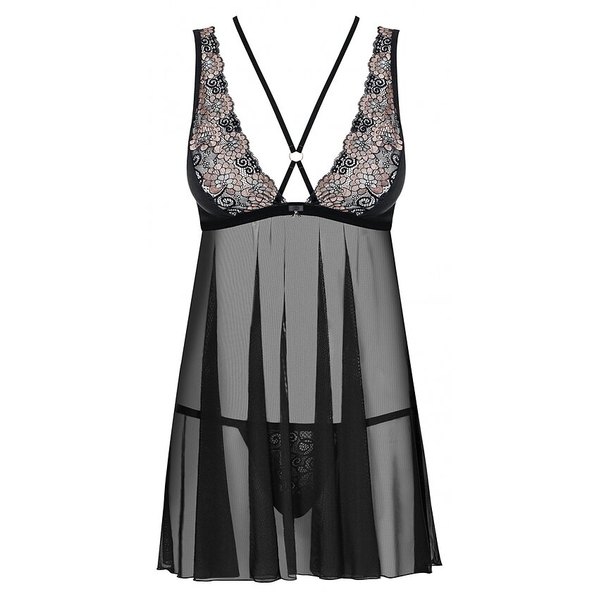 Babydoll Obsessive 873-BAB Negru