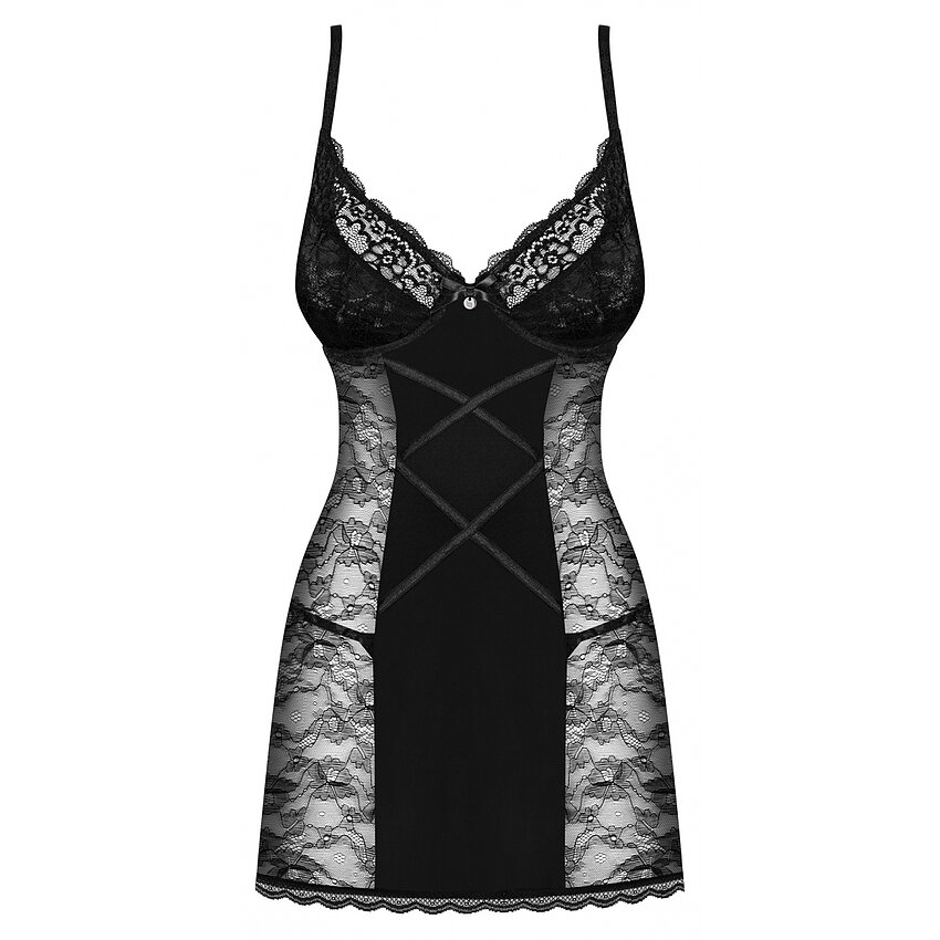 Babydoll Obsessive Laurise Negru