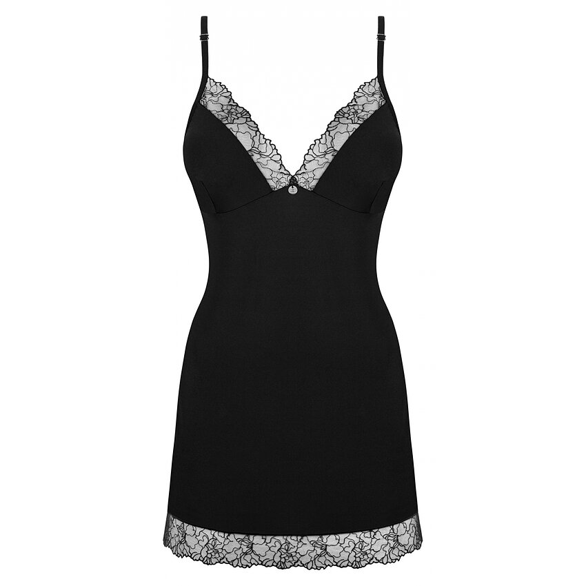 Chemise Obsessive Bella Rou Negru