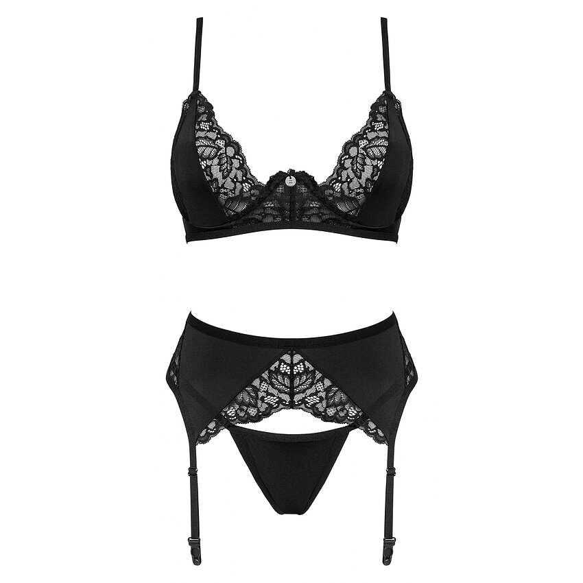 Set Obsessive Bellastia 3 Piese Negru