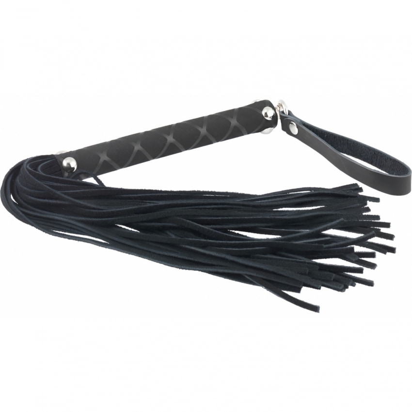 Flogger Piele 35 Cm Negru