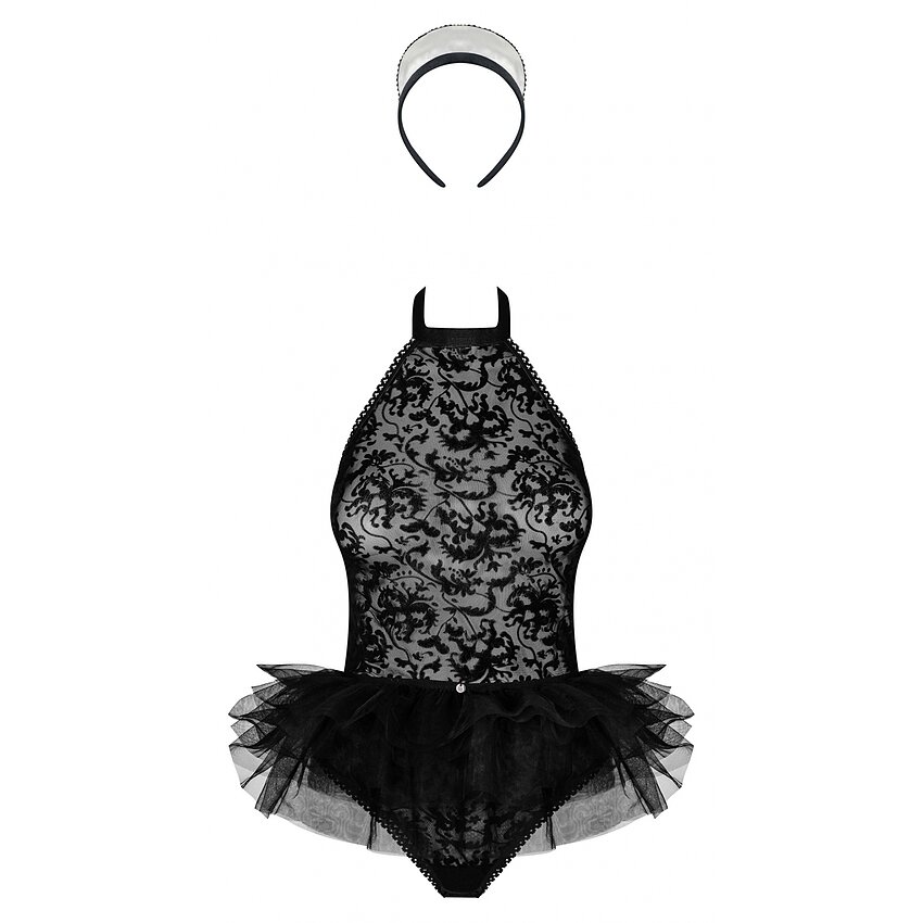 Body Obsessive Frilles Negru