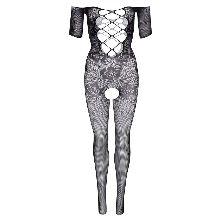 Catsuit Daring Intimates Off the Shoulder Negru