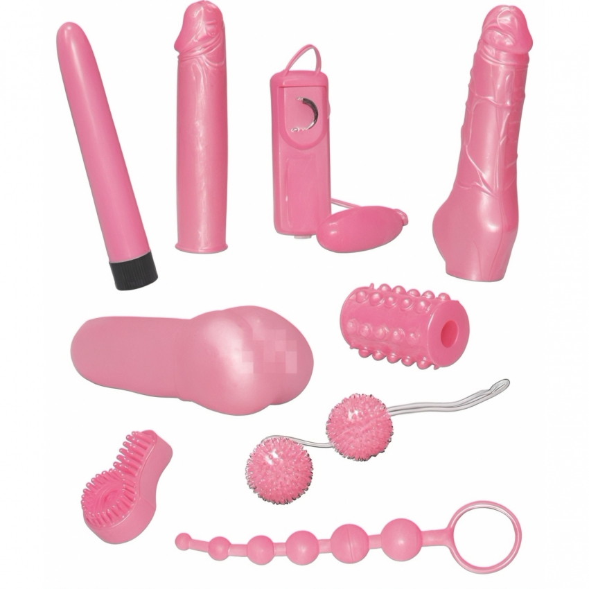 Pachet Sex Toys Roz Cu Vibratoare Si Dildo
