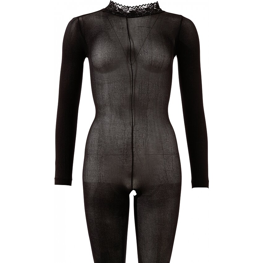 Catsuit No:Xqse Ouvert Negru