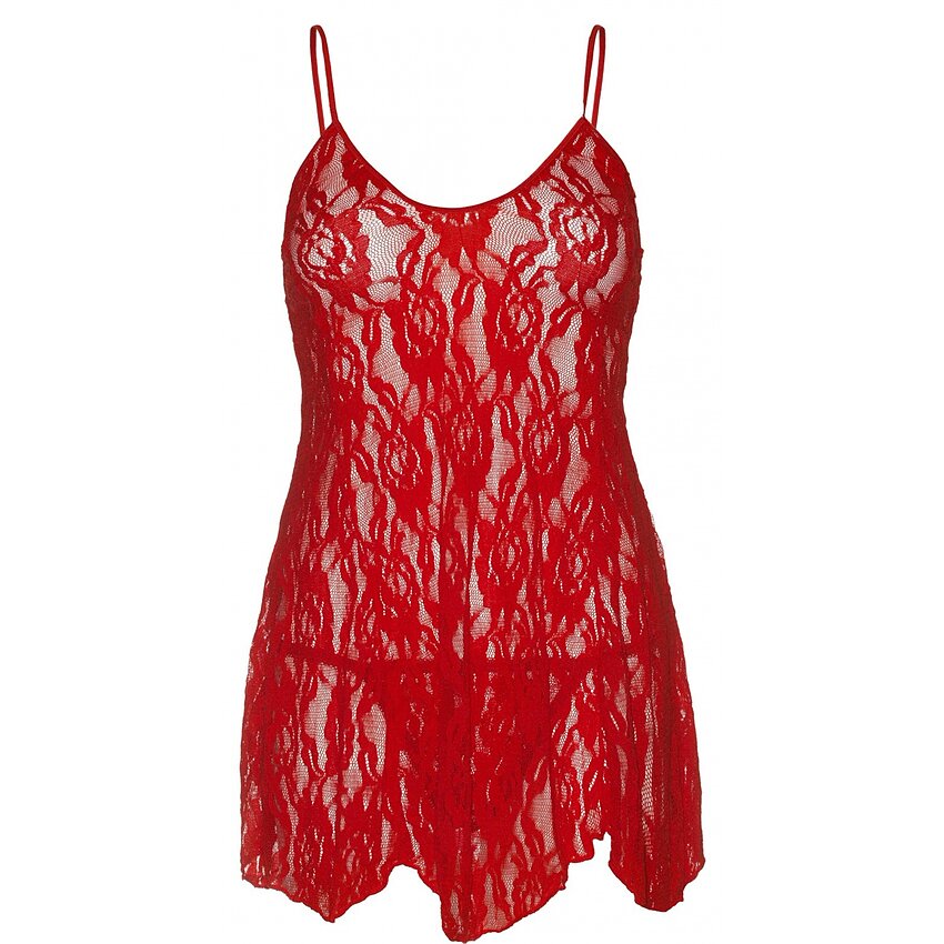Chemise Leg Avenue Rose Lace Flair Rosu