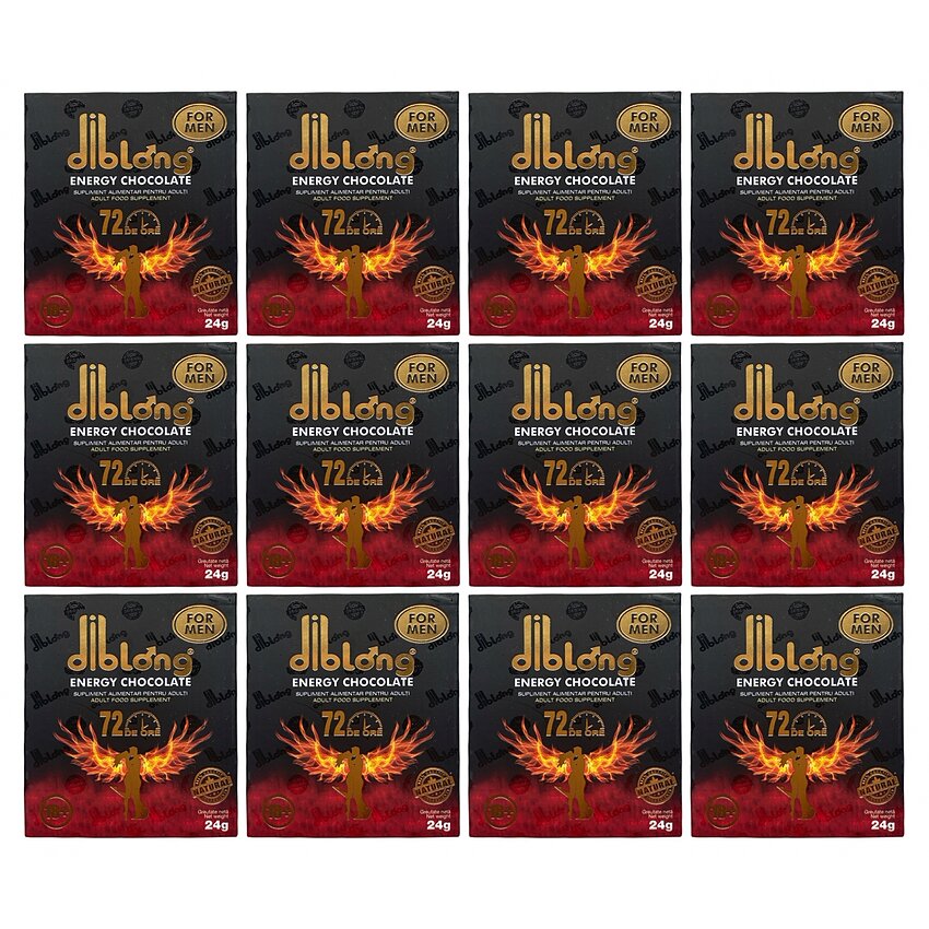 Set 12 x Ciocolata Afrodisiaca Pentru Barbati Diblong 24g
