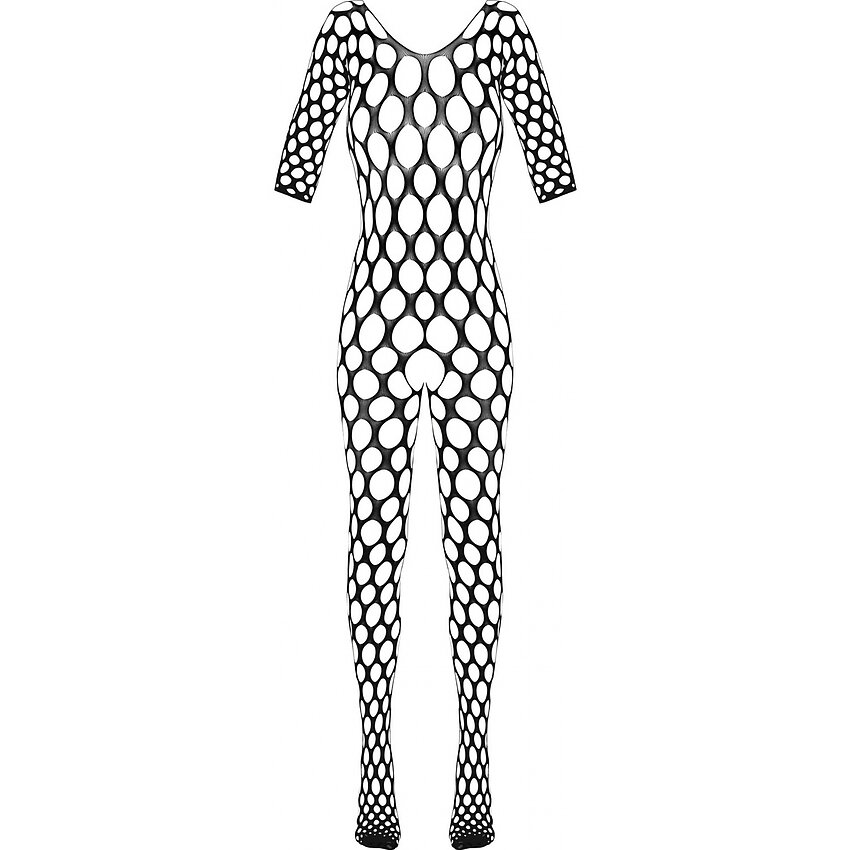 Crotchless Catsuit Cottelli Collection Forbidden Negru