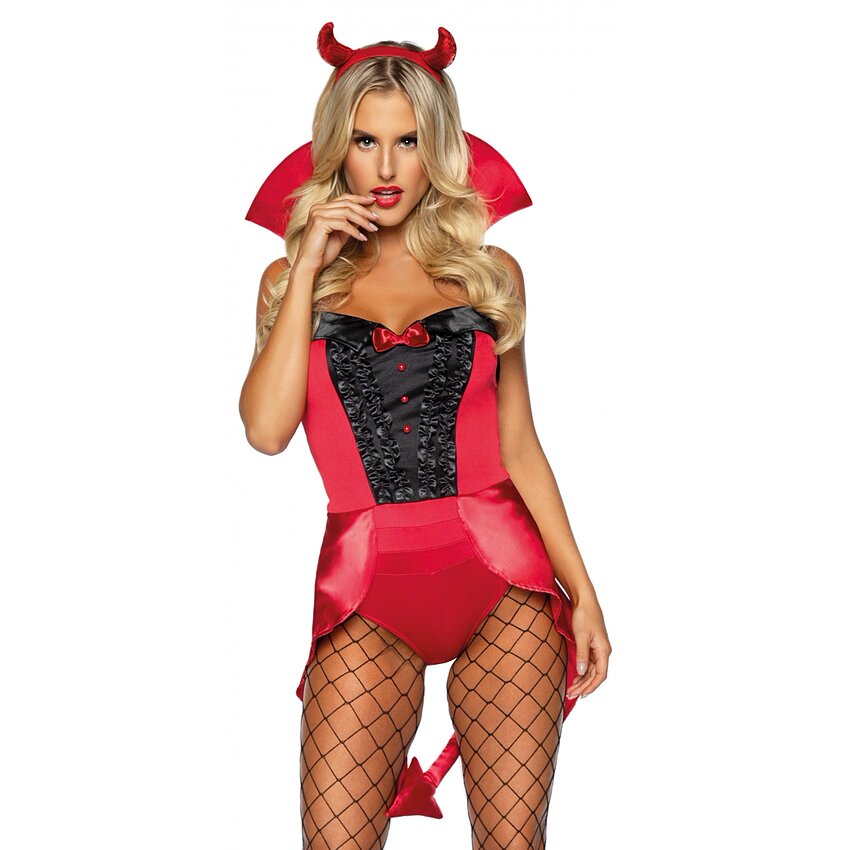 Costum Leg Avenue Devilish Darling Rosu