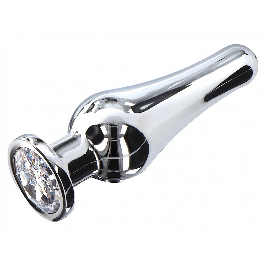 Anal Plug Diamond Bijou Medium Argintiu