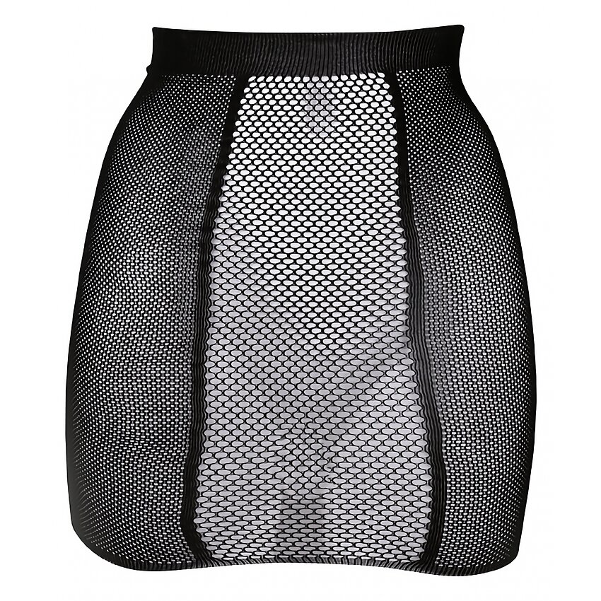 Fusta Le Desir High-Waist Fishnet Negru