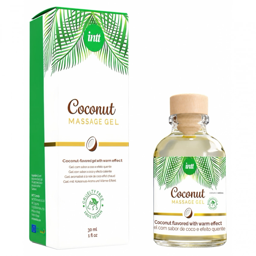 Gel Masaj Vegan Intt Cocos cu Efect încălzire