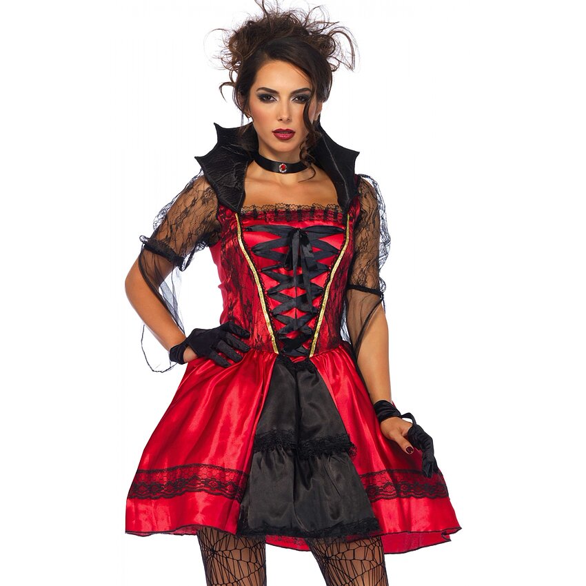 Costum Leg Avenue Gothic Vampire Rosu