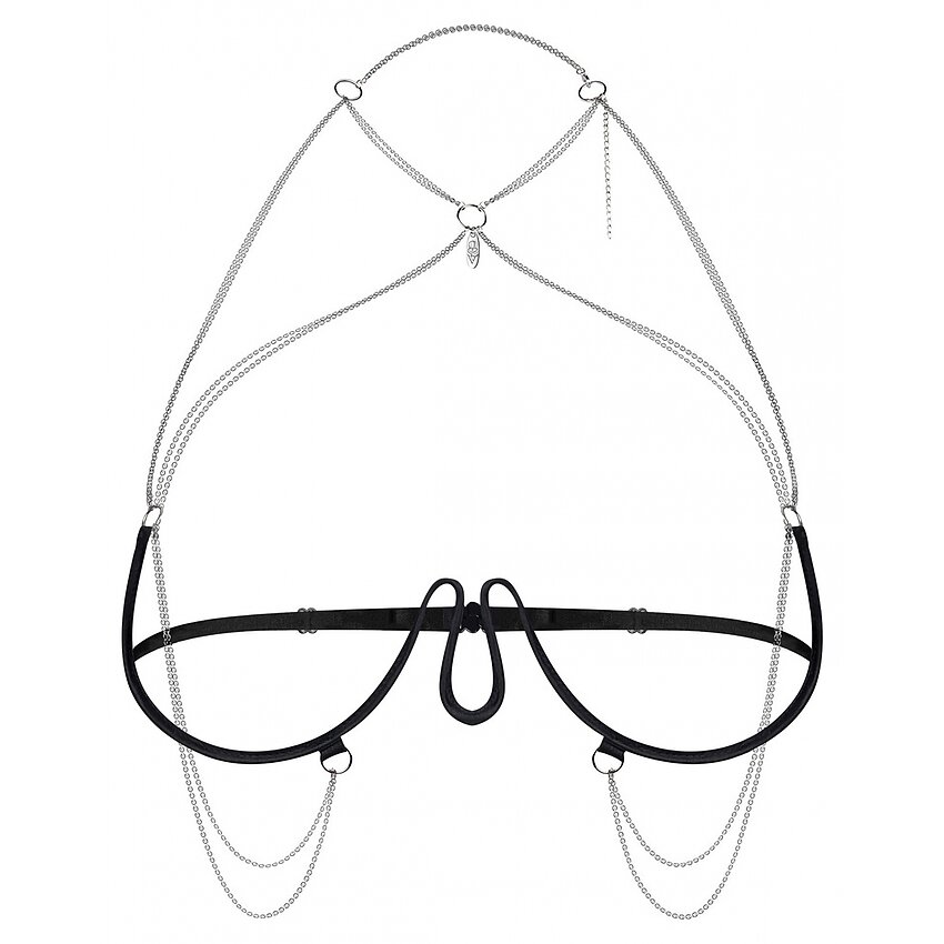 Harness Bra Obsessive Lustique Negru