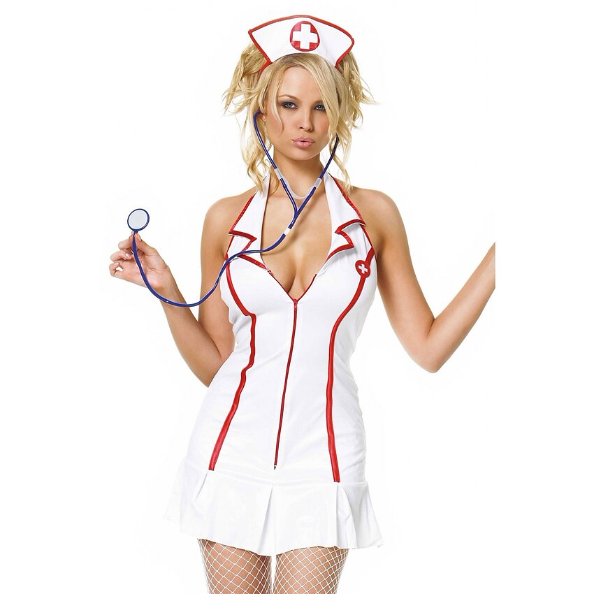 Costum Leg Avenue Head Nurse Alb