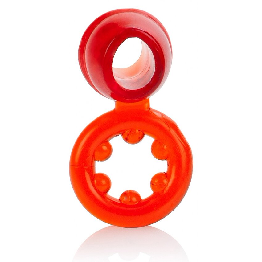 Inel Penis Dual Support Magnum Rosu