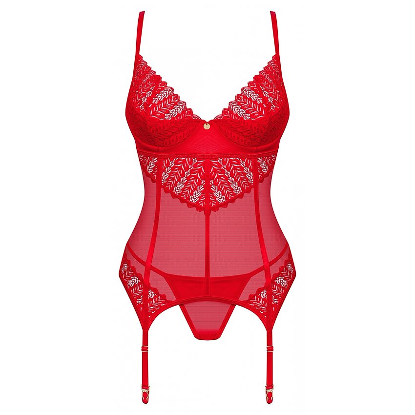 Corset Obsessive Ingridia Rosu