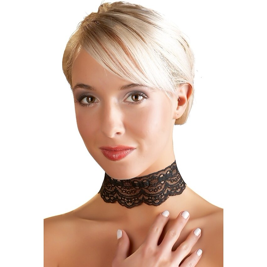 Lace Necklace Cottelli Collection Negru