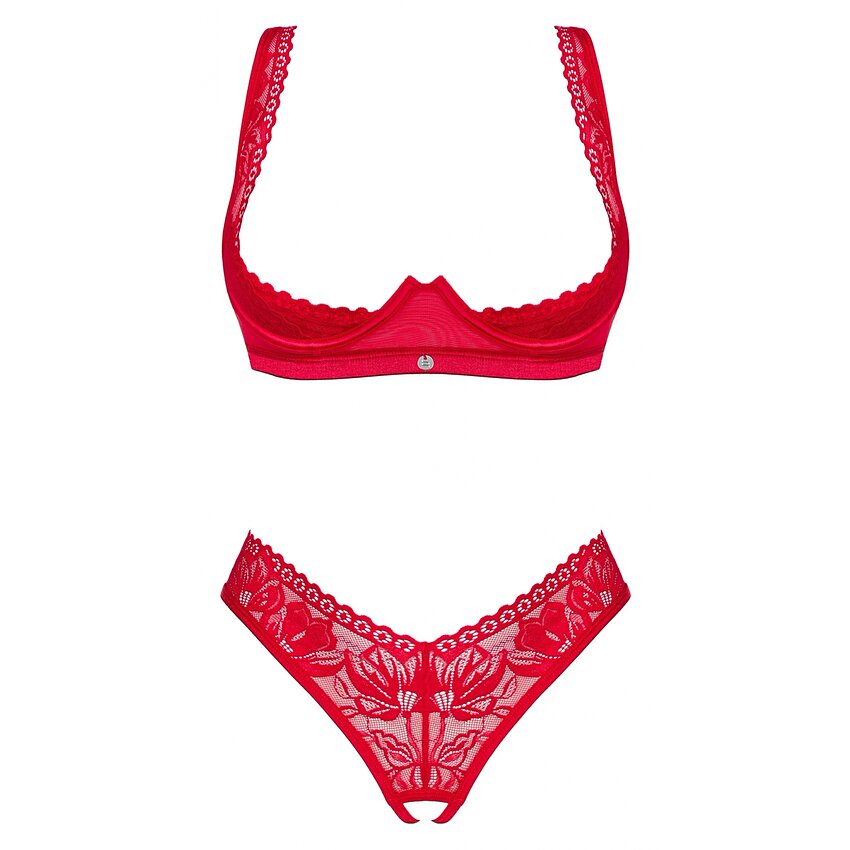 Set Obsessive Lacelove Cupless Rosu