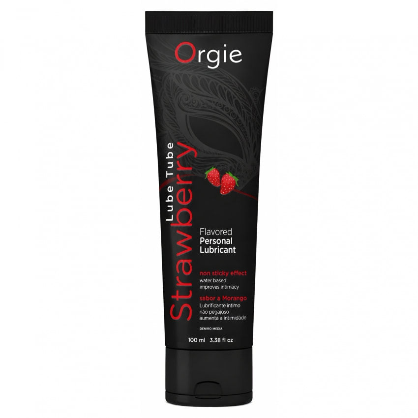 Orgie Lube Tube Capsuni 100ml