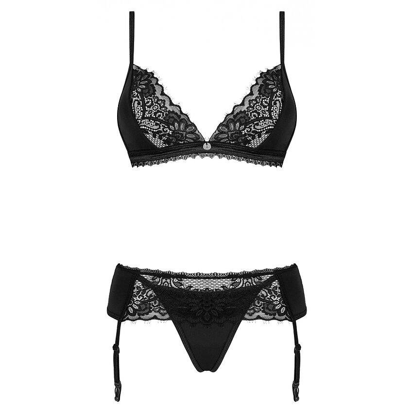 Set Obsessive Maderris 3 Piese Negru