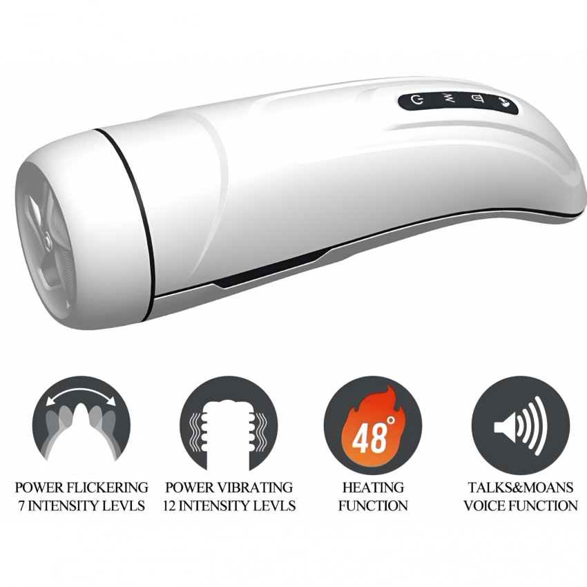 Masturbator Cu 12 Moduri Vibratie