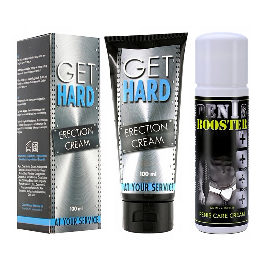 Pachet Cremă Erecție Get Hard + Cremă Potență Booster