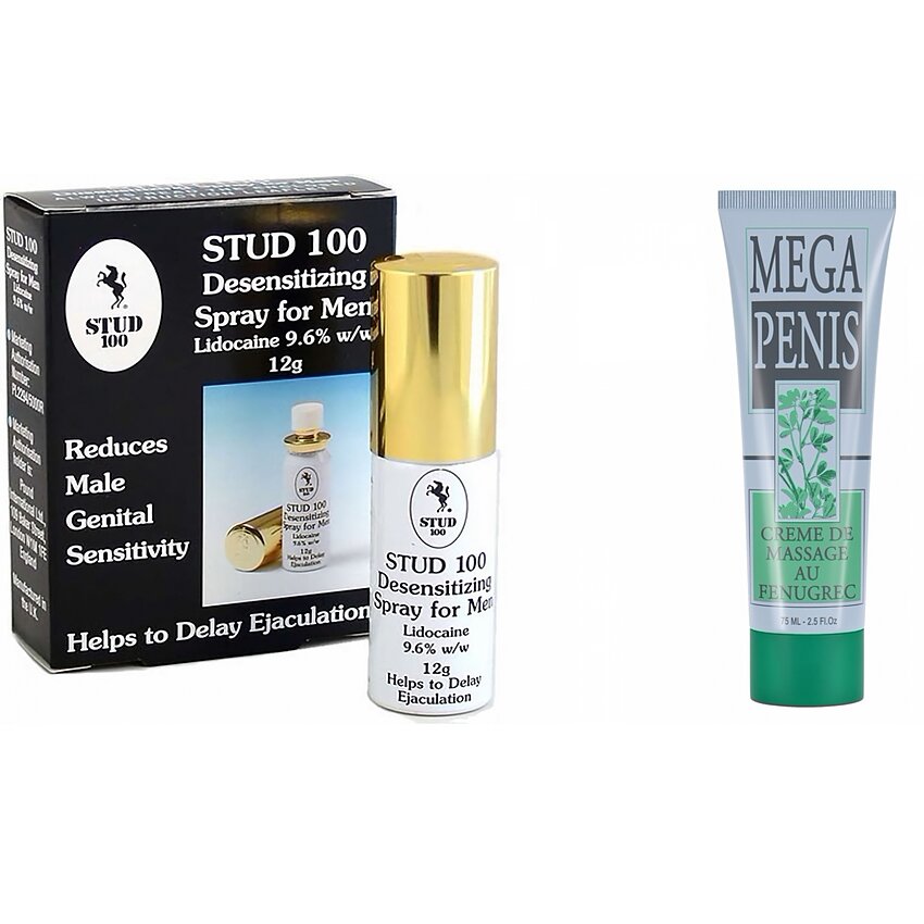Pachet Crema Marire Mega Penis + Spray Stud 100 Original