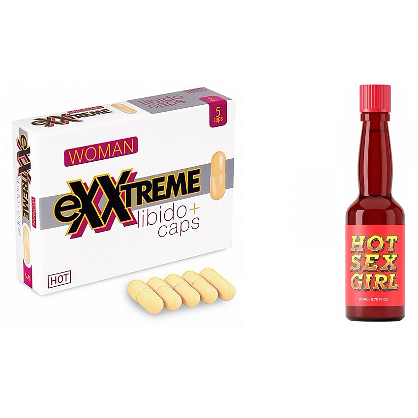 Pachet Capsule Femei eXXtreme Libido Afrodisiac + Afrodisiac Hot Sex Girl 20ml