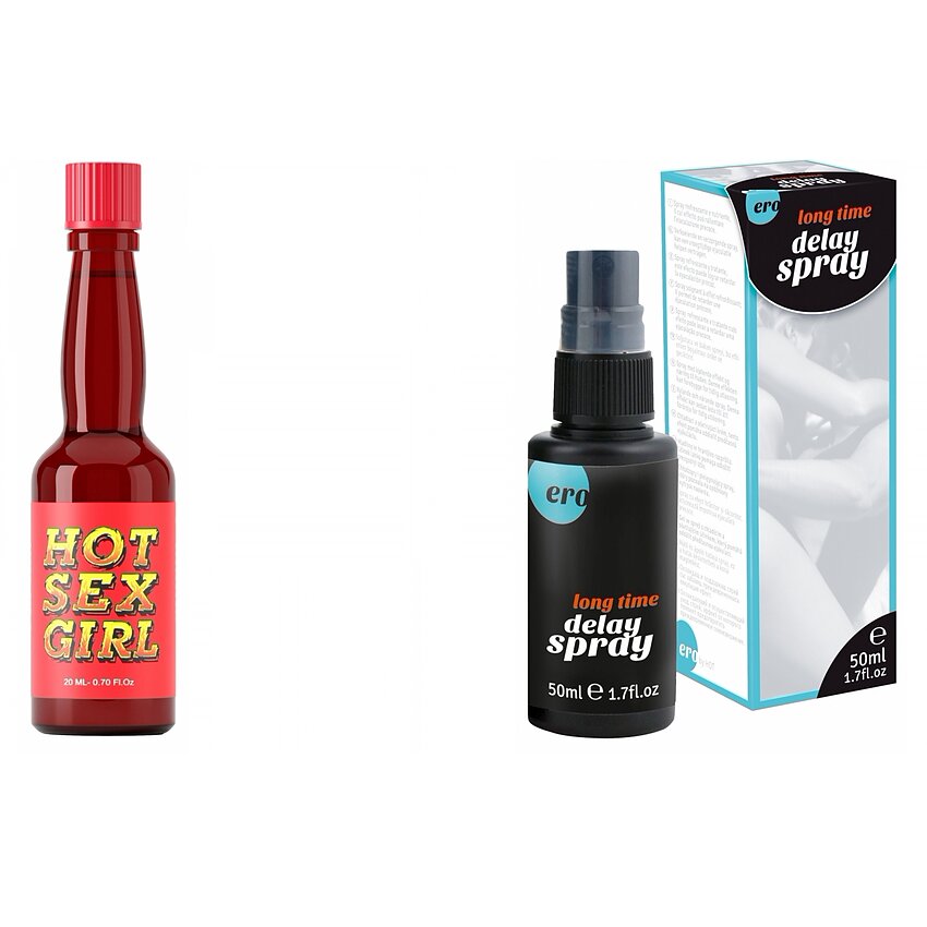 Pachet Spray HOT Delay + Afrodisiac Hot Sex Girl 20ml