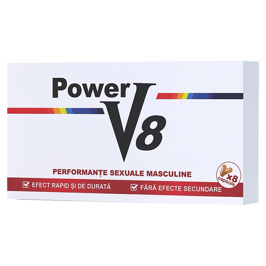 Pastile Pentru Erectie Si Potenta Power V8 8cps