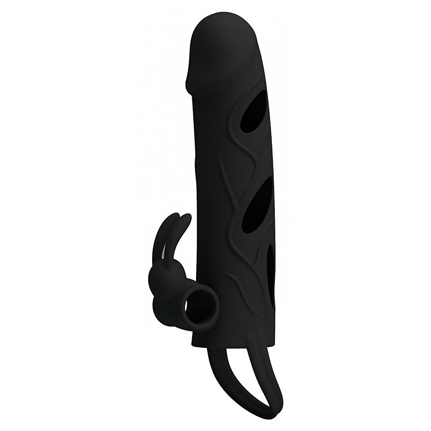 Prelungitor Penis Pretty Love With Ball Strap Negru