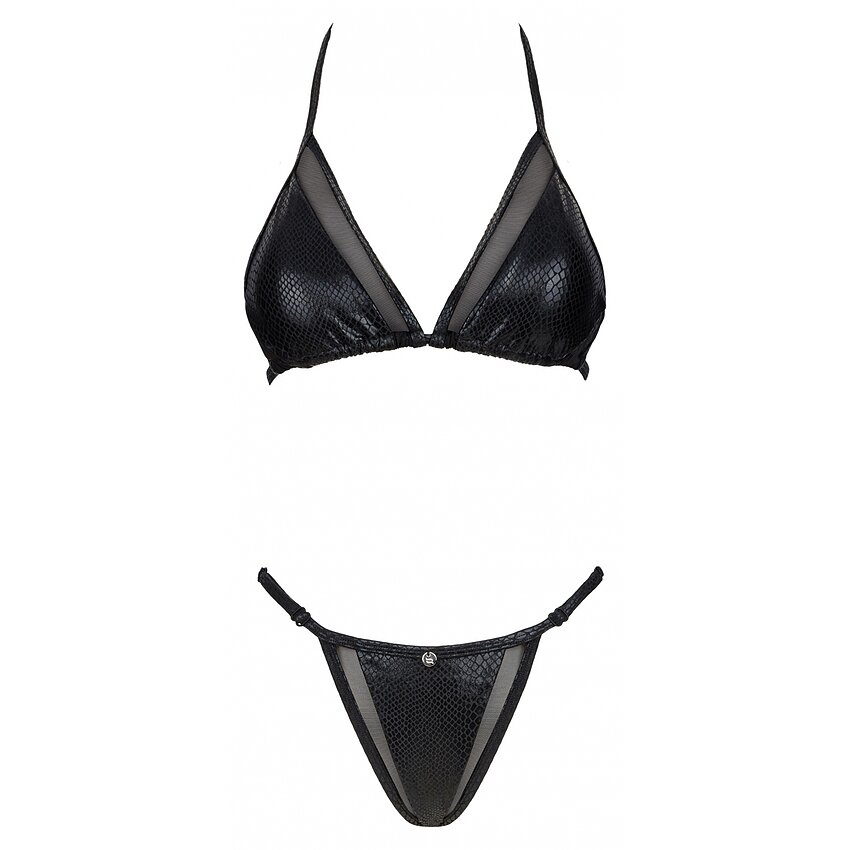 Costum Baie 2 Piese Obsessive Punta Negra Negru