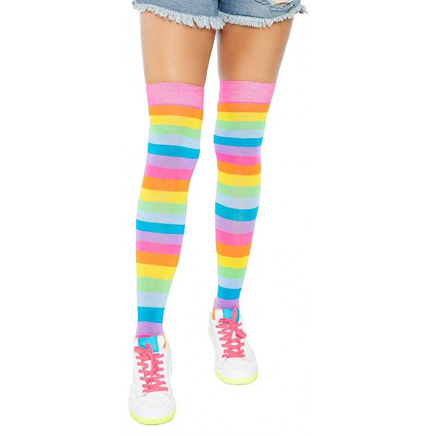 Dresuri Leg Avenue Rainbow Over The Knee Multicolor