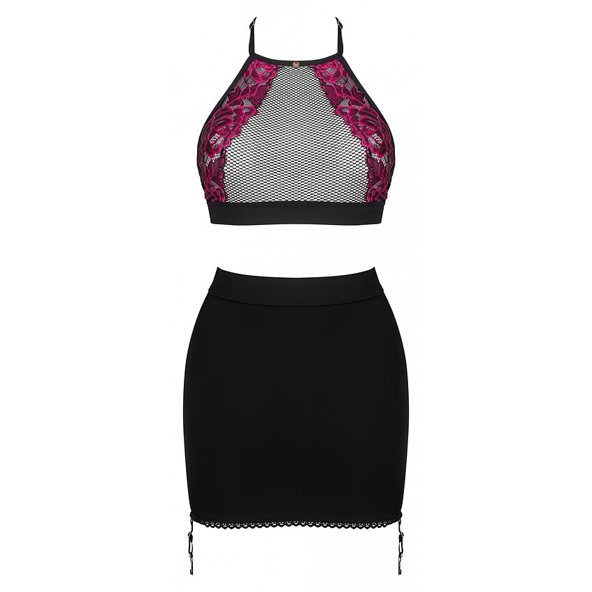 Set Top Skirt Rosenty Negru