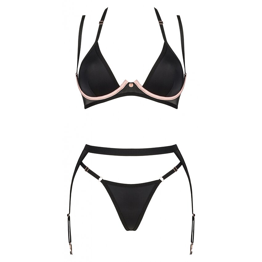 Set Obsessive 3 Piese Selinne Negru