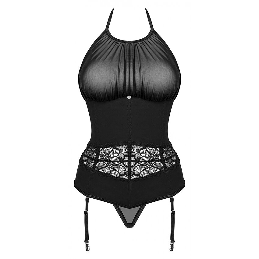 Corset Obsessive Serafia Negru