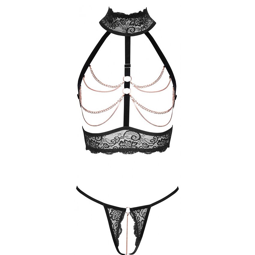 Set Abierta Fina Amethyst Negru