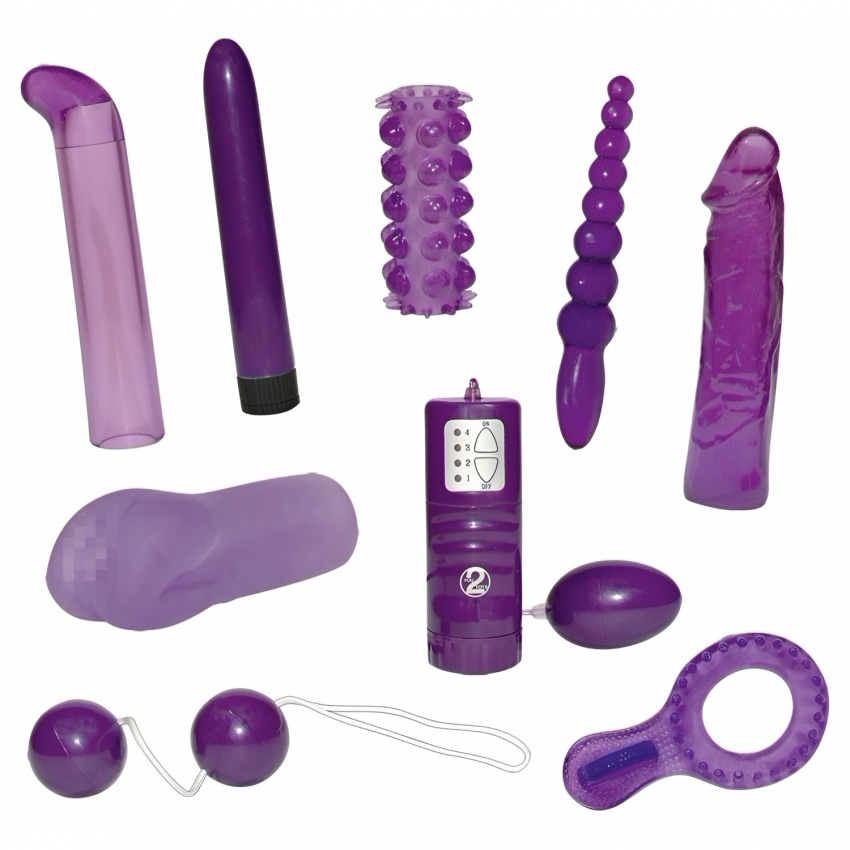 Set Accesorii Sexuale Pentru Cuplu Vibrator Inel