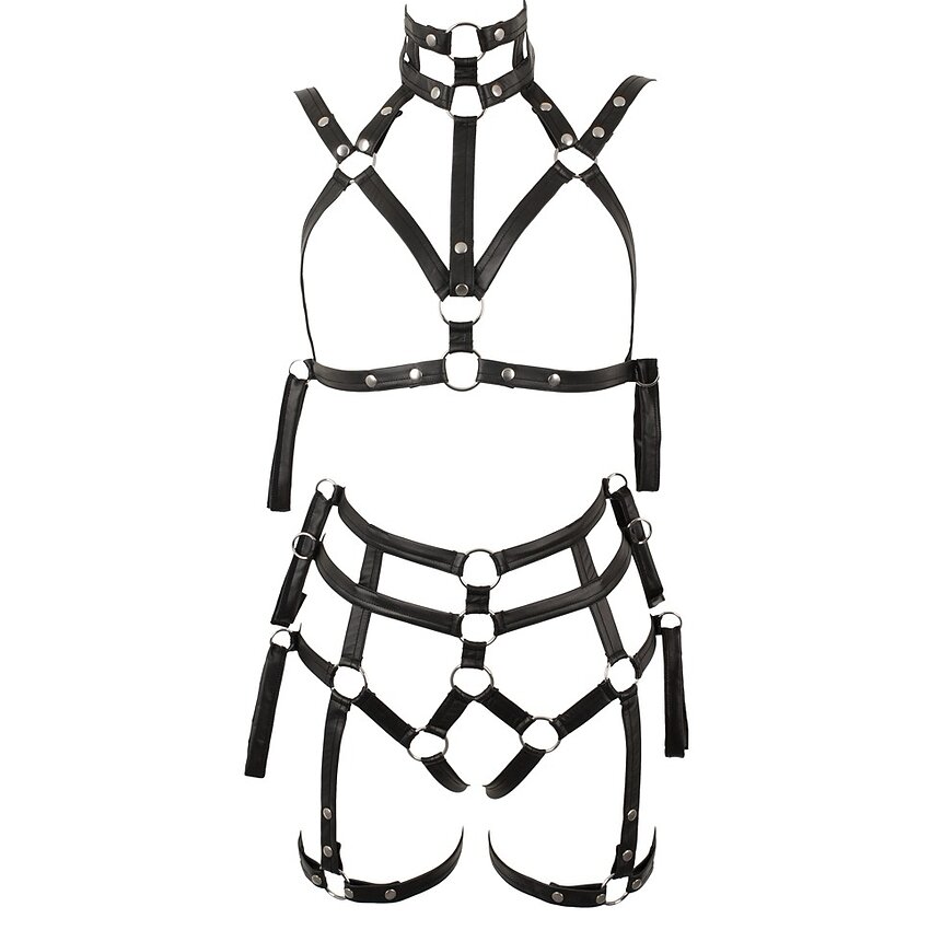 Set Lenjerie Bondage Negru