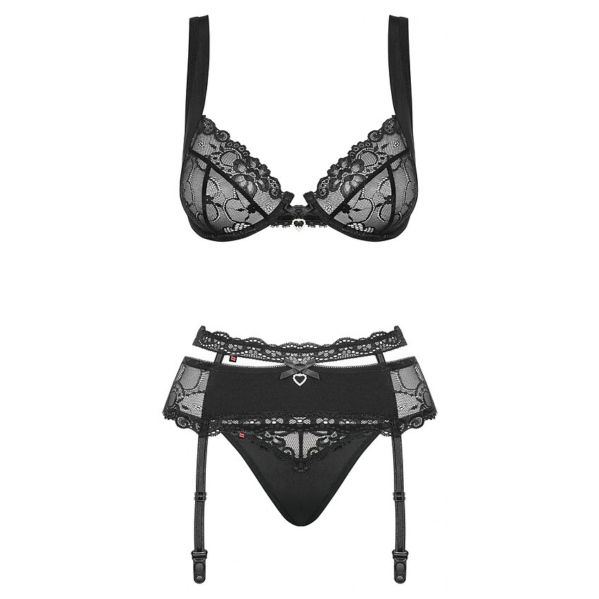 Set Obsessive Heartina Negru