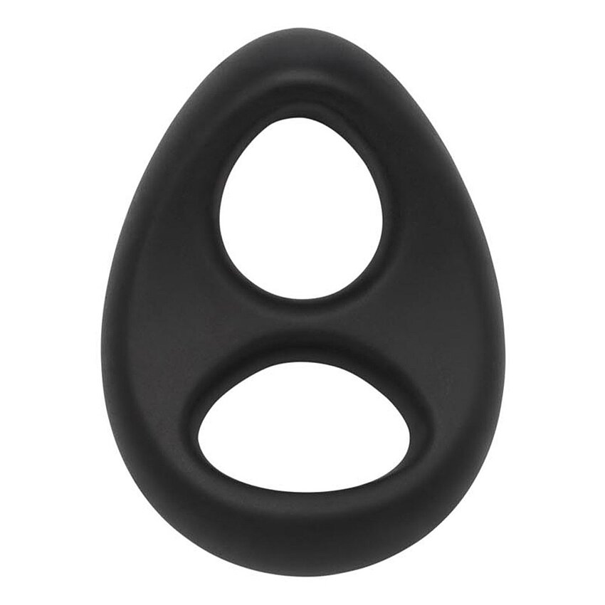 Soft Silicone Stallion C-Ring Negru