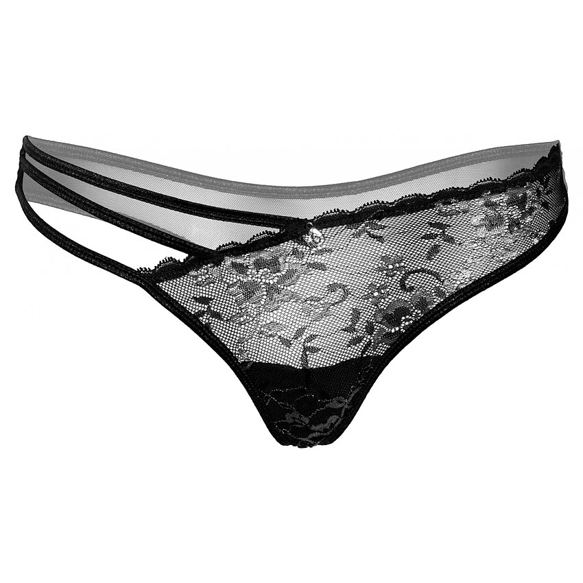 Chilot Daring Intimates Very Floral Lace Negru