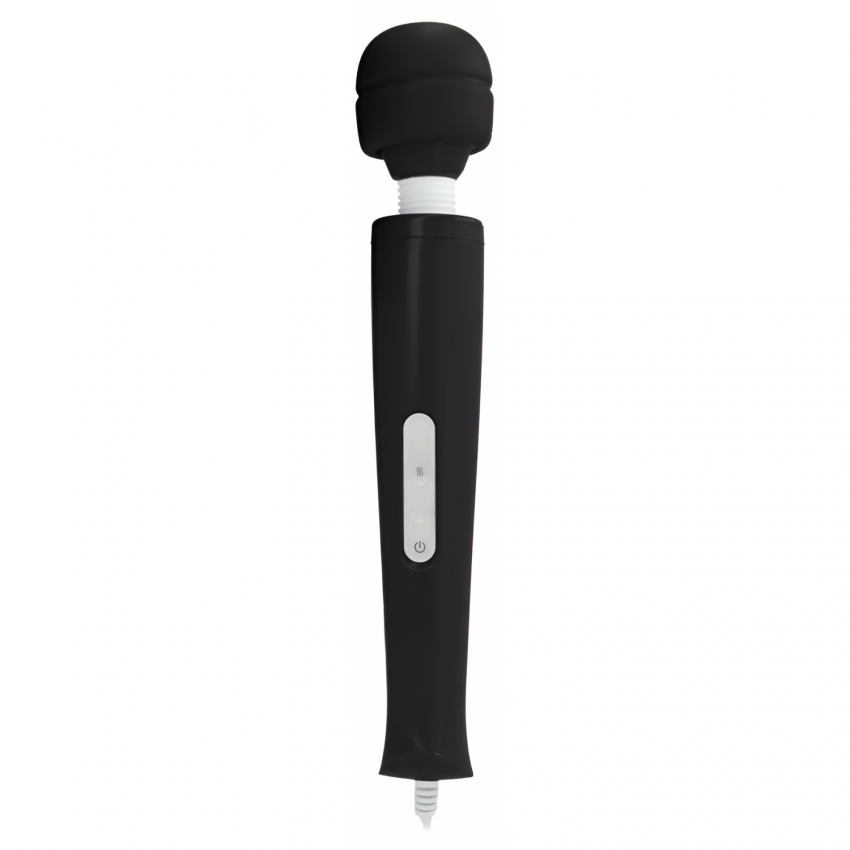 Bagheta Vibrator Neagra Cap Flexibil Silicon