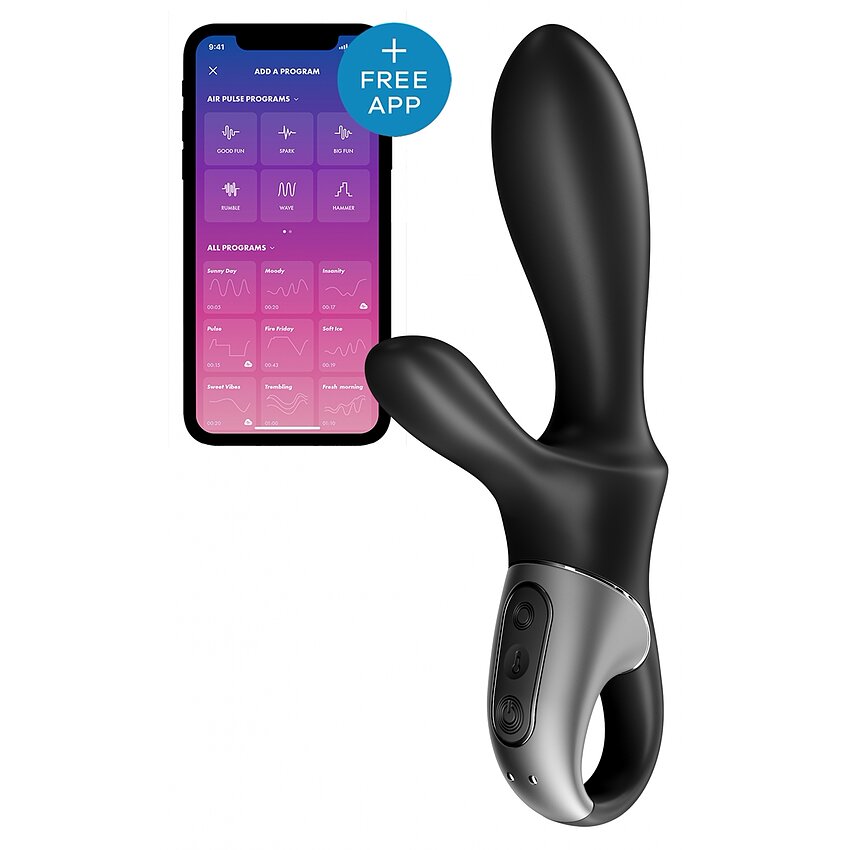 Vibrator Rabbit Heat Climax Plus Negru