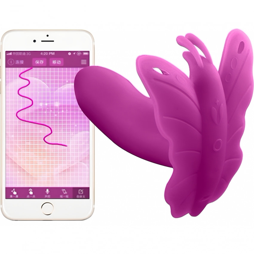 Vibrator Fluture Controlat Cu Telefon